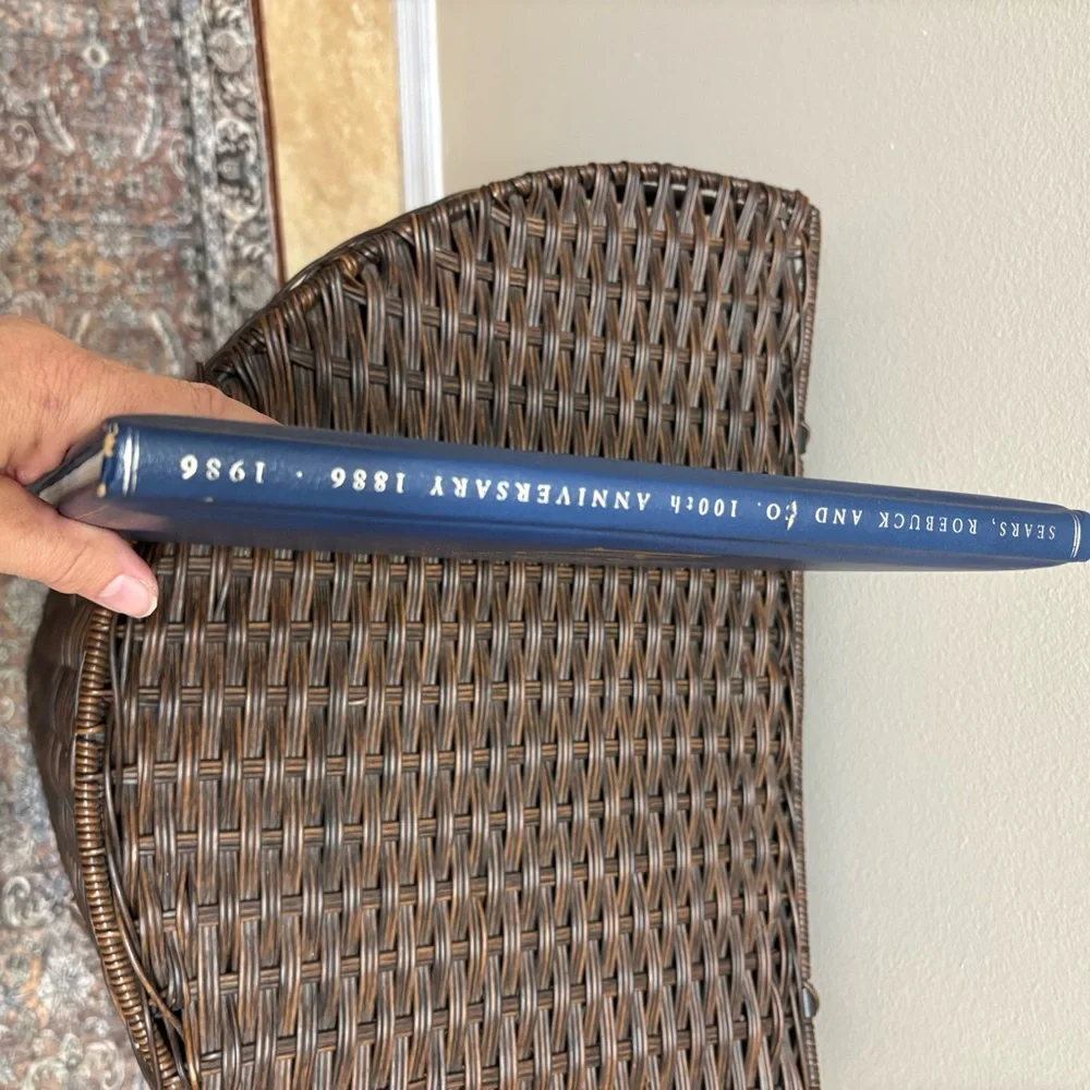 Sears Roebuck 100th Anniversary Leather-Look Book - Navy & Gold